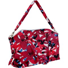 Handpaint Flowers Canvas Crossbody Bag by Sparkle