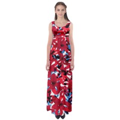 Handpaint Flowers Empire Waist Maxi Dress by Sparkle