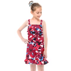 Handpaint Flowers Kids  Overall Dress by Sparkle