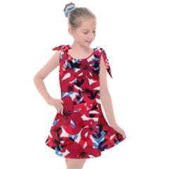 Handpaint Flowers Kids  Tie Up Tunic Dress by Sparkle