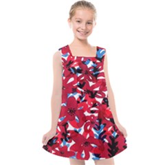 Handpaint Flowers Kids  Cross Back Dress by Sparkle