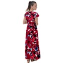 Handpaint Flowers Flutter Sleeve Maxi Dress View2