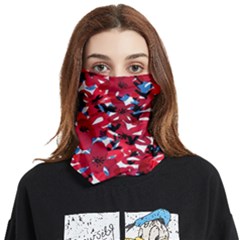 Handpaint Flowers Face Covering Bandana (two Sides)