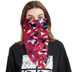 Handpaint Flowers Face Covering Bandana (triangle)