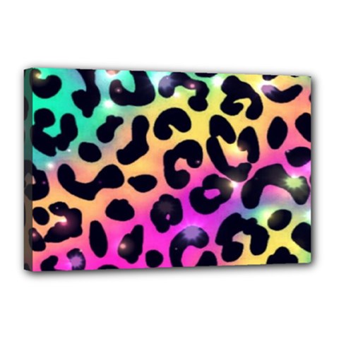 Animal Print Canvas 18  X 12  (stretched) by Sparkle