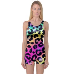 Animal Print One Piece Boyleg Swimsuit by Sparkle