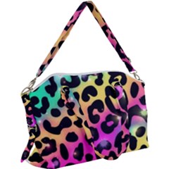 Animal Print Canvas Crossbody Bag