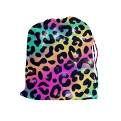 Animal Print Drawstring Pouch (xl) by Sparkle