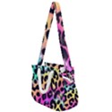 Animal Print Rope Handles Shoulder Strap Bag View1