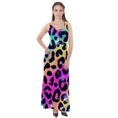 Animal Print Sleeveless Velour Maxi Dress by Sparkle