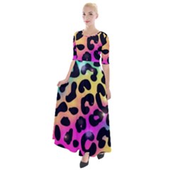 Animal Print Half Sleeves Maxi Dress by Sparkle