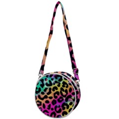 Animal Print Crossbody Circle Bag