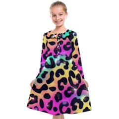 Animal Print Kids  Midi Sailor Dress