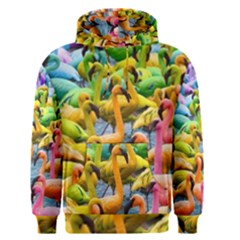 Rainbow Flamingos Men s Core Hoodie by Sparkle