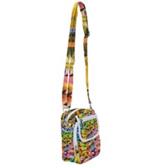 Rainbow Flamingos Shoulder Strap Belt Bag by Sparkle