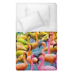 Rainbow Flamingos Duvet Cover (single Size) by Sparkle