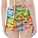 Rainbow Flamingos High-Waisted Bikini Bottoms View2