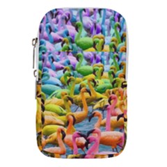 Rainbow Flamingos Waist Pouch (large) by Sparkle