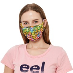 Rainbow Flamingos Crease Cloth Face Mask (adult) by Sparkle