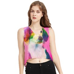 Rainbowdog V-neck Cropped Tank Top