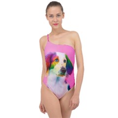 Rainbowdog Classic One Shoulder Swimsuit by Sparkle