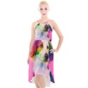 Rainbowdog High-Low Halter Chiffon Dress  View1