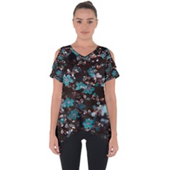 Realflowers Cut Out Side Drop Tee by Sparkle