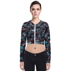 Realflowers Long Sleeve Zip Up Bomber Jacket by Sparkle