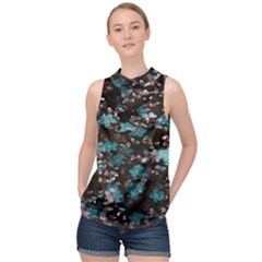 Realflowers High Neck Satin Top by Sparkle