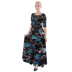 Realflowers Half Sleeves Maxi Dress by Sparkle