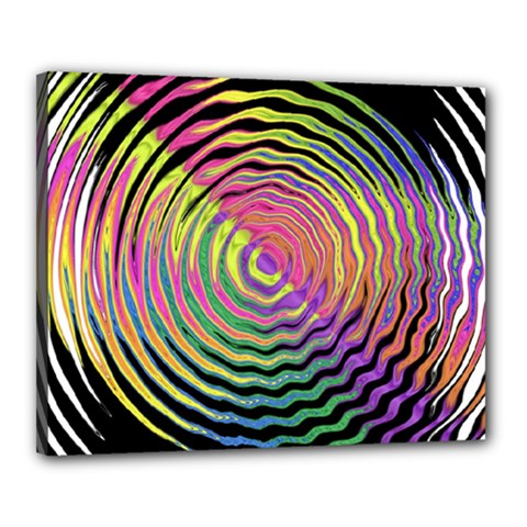 Rainbowwaves Canvas 20  X 16  (stretched) by Sparkle