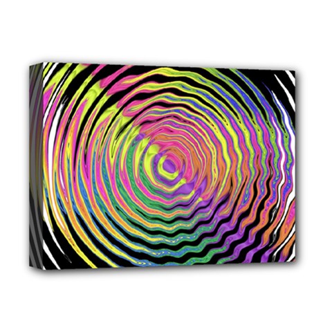 Rainbowwaves Deluxe Canvas 16  X 12  (stretched) 