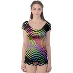 Rainbowwaves Boyleg Leotard  by Sparkle