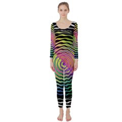 Rainbowwaves Long Sleeve Catsuit by Sparkle