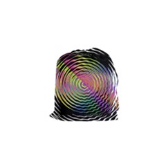 Rainbowwaves Drawstring Pouch (xs) by Sparkle