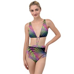 Rainbowwaves Tied Up Two Piece Swimsuit by Sparkle