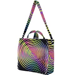 Rainbowwaves Square Shoulder Tote Bag by Sparkle