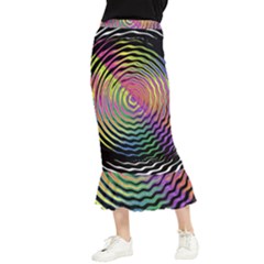 Rainbowwaves Maxi Fishtail Chiffon Skirt