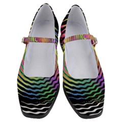 Rainbowwaves Women s Mary Jane Shoes