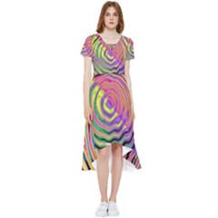 Rainbowwaves High Low Boho Dress