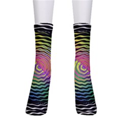 Rainbowwaves Men s Crew Socks by Sparkle