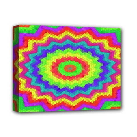 Masaic Colorflower Deluxe Canvas 14  X 11  (stretched) by Sparkle