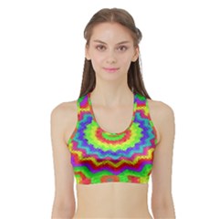 Masaic Colorflower Sports Bra With Border by Sparkle