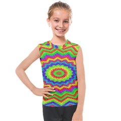 Masaic Colorflower Kids  Mesh Tank Top