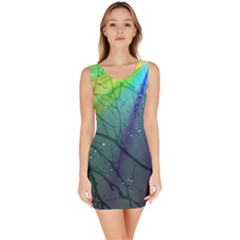 Rainbow Rain Bodycon Dress by Sparkle