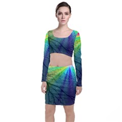 Rainbow Rain Top And Skirt Sets by Sparkle