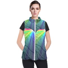 Rainbow Rain Women s Puffer Vest by Sparkle