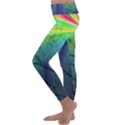 Rainbow Rain Kids  Lightweight Velour Classic Yoga Leggings View2