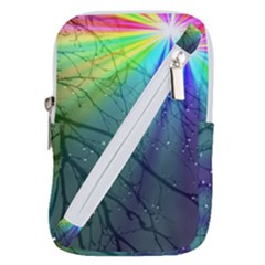 Rainbow Rain Belt Pouch Bag (small) by Sparkle