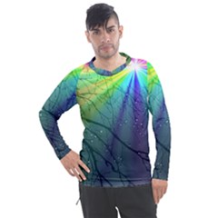 Rainbow Rain Men s Pique Long Sleeve Tee